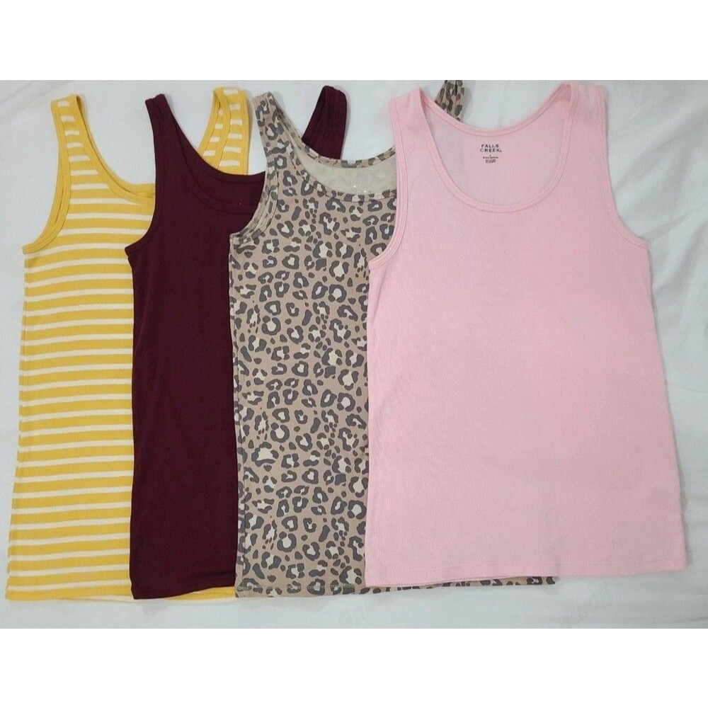Lot of 4 A New Day Long stretch tank tops Size L